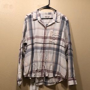Plaid Calvin Klein long sleeve button up